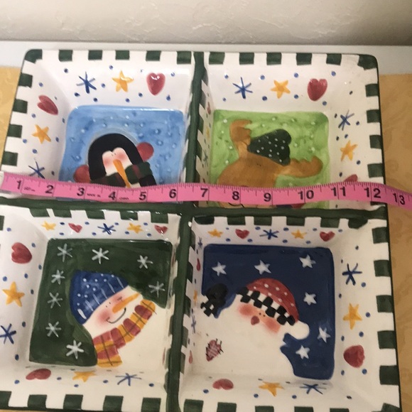 Vintage JC Penney Home Collection Divided Platter for Candies, Nuts, Deserts. - Picture 6 of 10